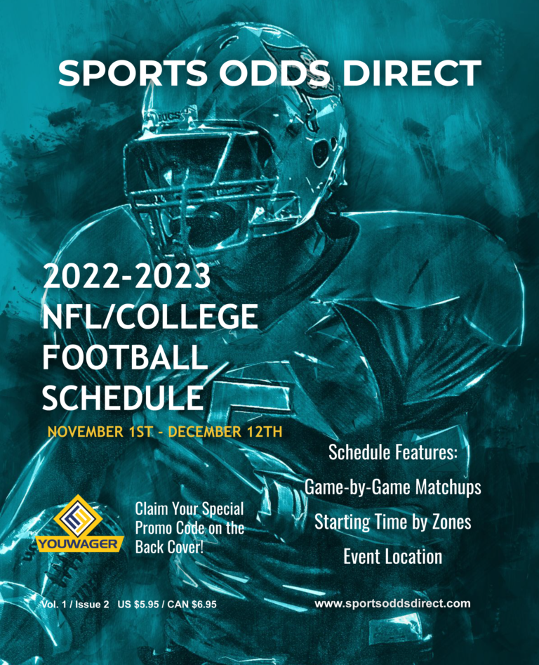 Book 2 of the 2022 NFL/College Football Schedule Now Available for Pre-Order