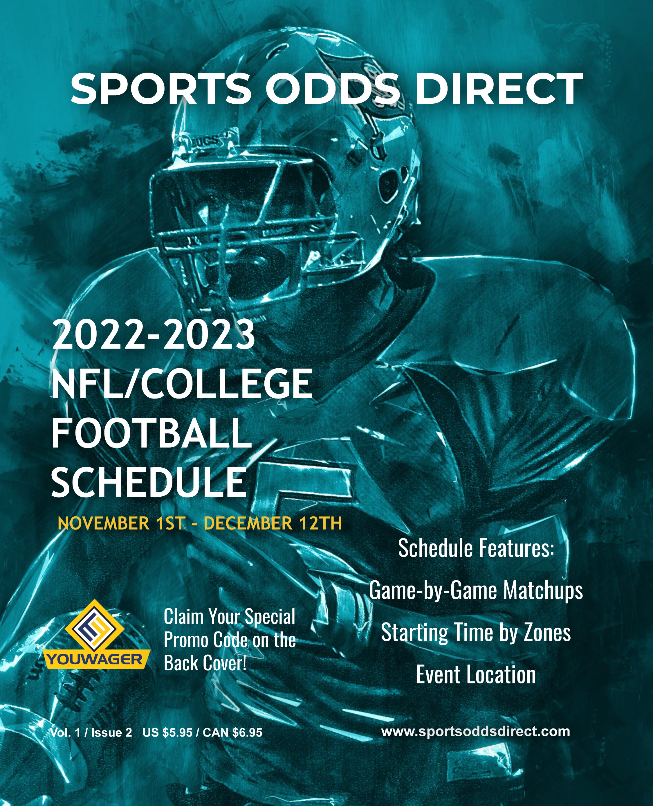2022-2023 NFL/College Football Schedule, Book 2