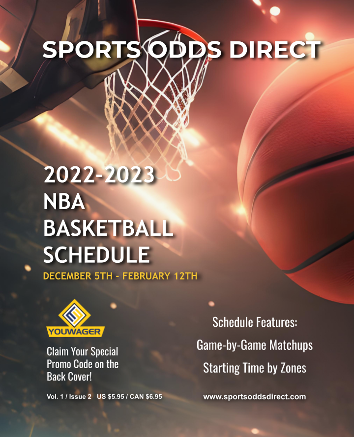 2022-2023 NBA Basketball Schedule, Book 2