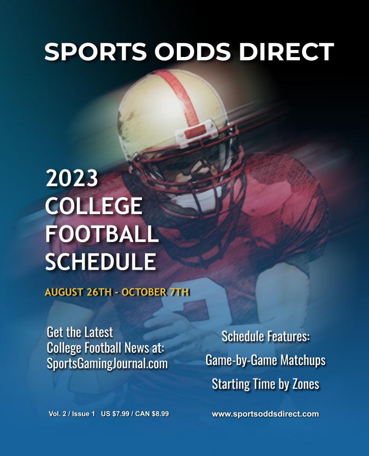 2023 College Football Schedule, Book 1 Now Available